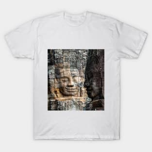 Majestic Angkor Wat Stone Faces T-Shirt